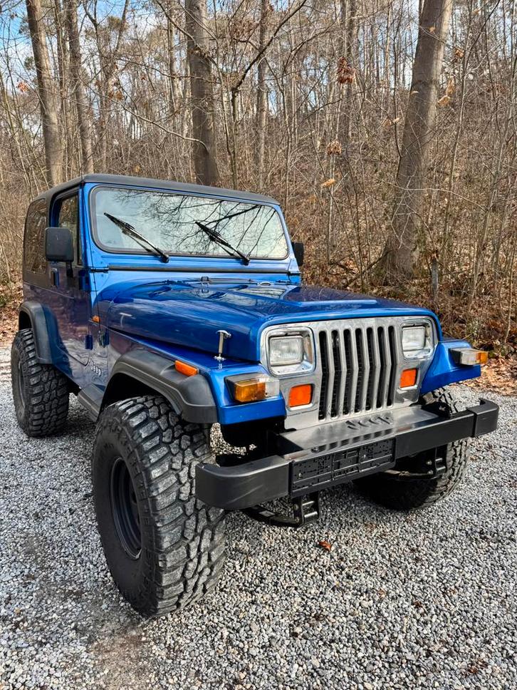 Jeep Wrangler YJ 4.0, Autos, Jeep, Particulier, Wrangler, Essence, Boîte manuelle, Bleu, Enlèvement