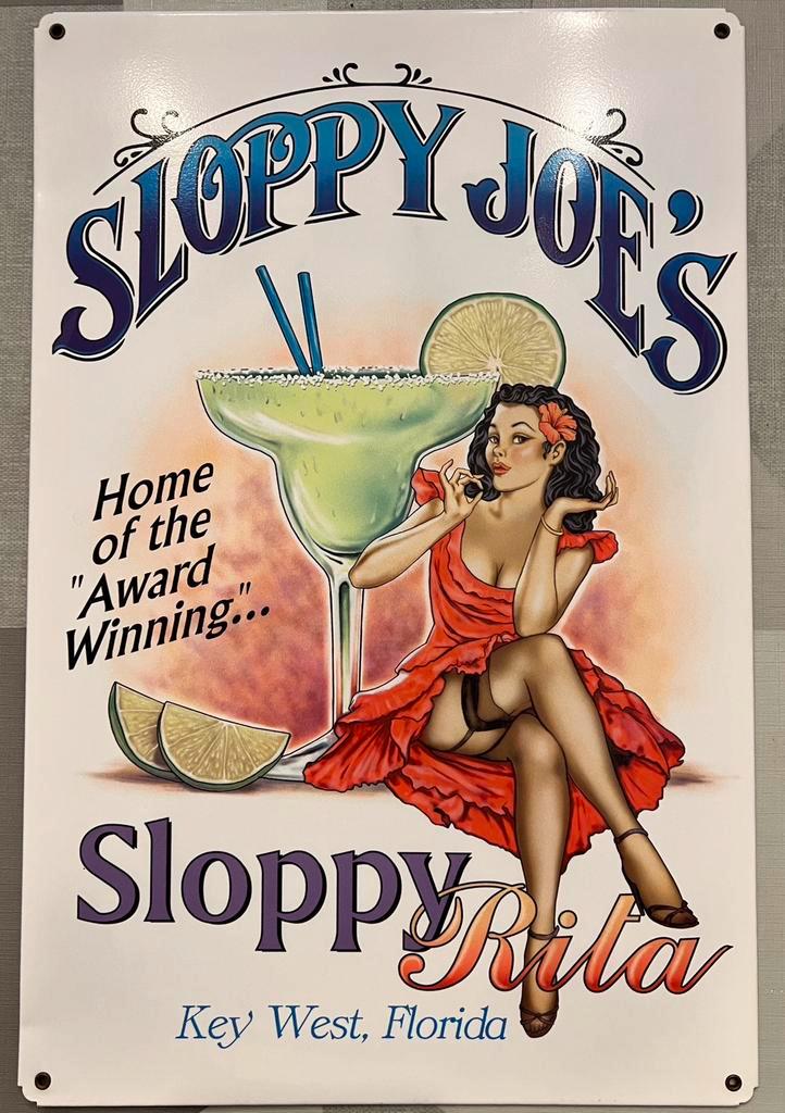 Sloppy Rita van Sloppy Joe ’s bar Key West Florida, Huis en Inrichting, Woonaccessoires | Wanddecoraties, Zo goed als nieuw, Ophalen
