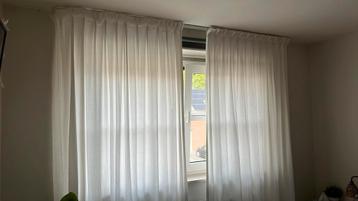 Witte gordijnen 233 cm hoogte beschikbaar voor biedingen