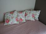 4 Vintage kussens Ikea Rosali, Huis en Inrichting, Woonaccessoires | Kussens, Ophalen, Gebruikt, Wit, Vierkant