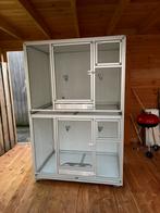 Dubbele Aluminium Broed/kweekkooi voor alle papegaai sooten, Dieren en Toebehoren, Ophalen, Zo goed als nieuw, Aluminium