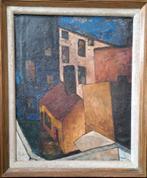 MEES Jozef "Gevels" 1932 olie op doek, Antiek en Kunst, Ophalen