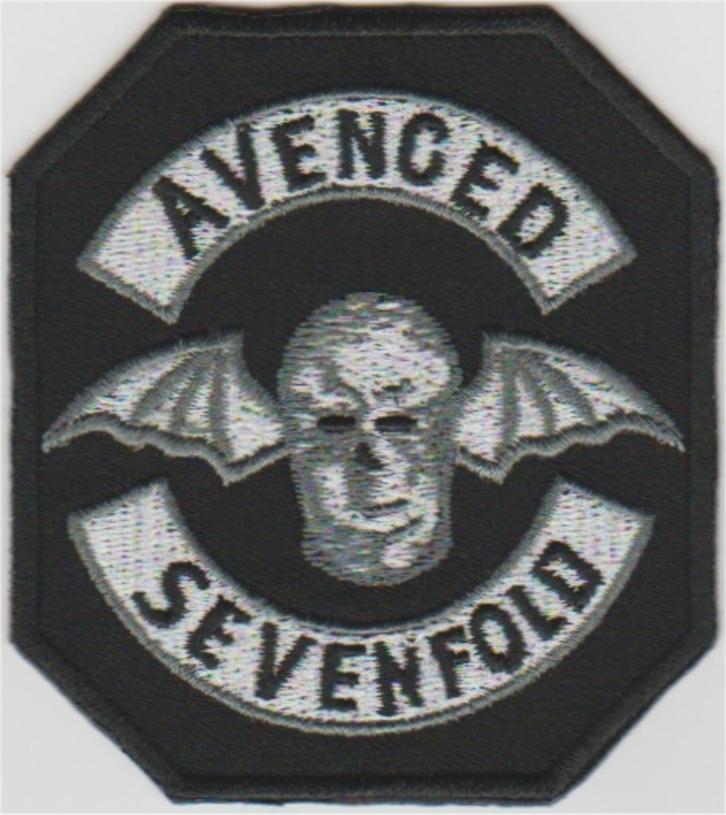 Avenged Sevenfold stoffen opstrijk patch embleem #5, Verzamelen, Muziek, Artiesten en Beroemdheden, Nieuw, Kleding, Verzenden