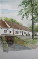 Aquarel L. Boschmans - Thorn dorpsgezicht, Antiek en Kunst, Ophalen of Verzenden