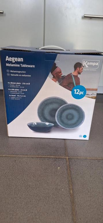 12 delig service melamine beschikbaar voor biedingen