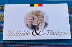 Zilveren munt met pocket Philippe & Mathilde 250f 1999, Postzegels en Munten, Ophalen of Verzenden, Zilver, Setje, Zilver