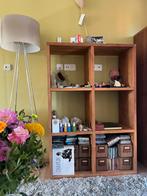 Stijlvolle massief houten open kast, warm & tijdloos design, Huis en Inrichting, Kasten | Boekenkasten, Ophalen, 100 tot 150 cm