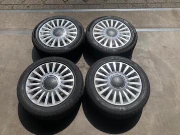 ORIGINELE FIAT 500 PANDA VELGEN + BANDEN 185 55 R15, Enlèvement ou Envoi, Utilisé