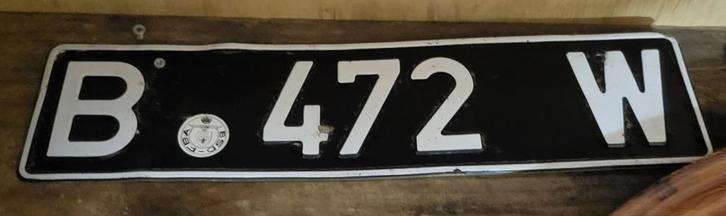 Militaire autonummerplaat Belgisch leger, Verzamelen, Merken en Reclamevoorwerpen, Zo goed als nieuw, Ophalen of Verzenden