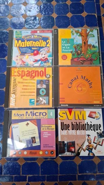 6 CD-ROM éducatifs beschikbaar voor biedingen