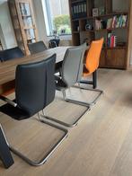 Lederen moderne eetkamerstoelen, Ophalen, Overige kleuren, Modern, comfort, Zo goed als nieuw
