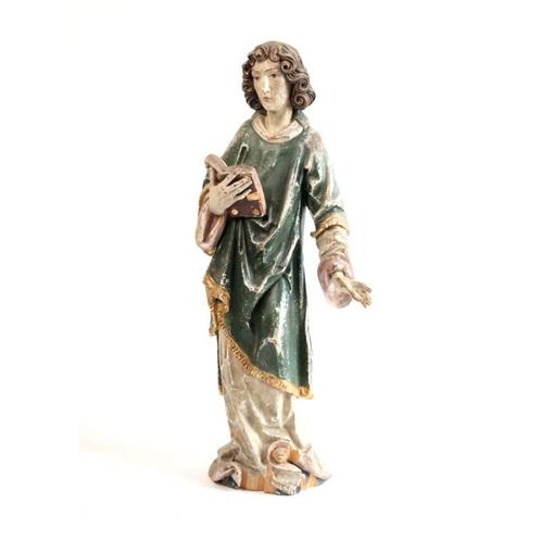 Grote Sculptuur Sint Laurentius, 19de eeuw, Antiek en Kunst, Antiek | Religieuze voorwerpen, Ophalen of Verzenden