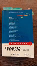 Bamacodex 1 - staats- en bestuursrecht 2019-2020, Boeken, Ingrid Opdebeek, Ophalen of Verzenden