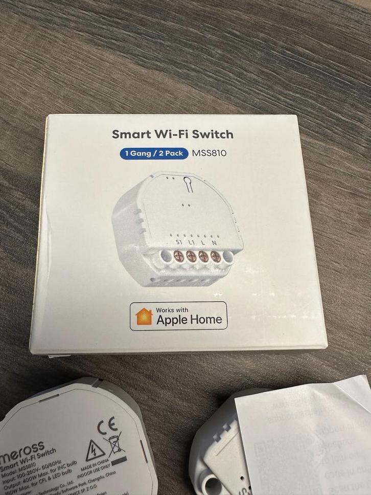 Meross mss810 smart wifi switch (4st), Doe-het-zelf en Bouw, Elektriciteit en Kabels, Zo goed als nieuw, Schakelaar, Ophalen
