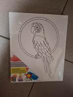 Nieuwe canvasverfset, papegaai, Ophalen of Verzenden, Nieuw