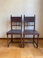 Vintage houten stoelen, Ophalen, Gebruikt, Twee, Bruin