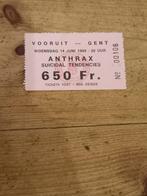 Ticket van Anthrax, Tickets en Kaartjes, Eén persoon, Juni