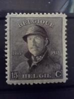 Albert 1 met helm 169., Postzegels en Munten, Postzegels | Europa | België, Ophalen of Verzenden