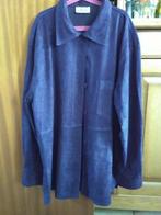 Marineblauw overhemd van perzikhuideffect Eén maat, Kleding | Dames, Gedragen, Silia, Blauw, Maat 42/44 (L)