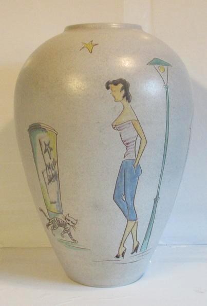 uitzonderlijke vintage vaas Ruscha met kat, Ruscha Paris, Antiek en Kunst, Antiek | Keramiek en Aardewerk, Ophalen of Verzenden