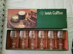 Set Irish coffee glazen, 6 stuks, Collections, Verres & Petits Verres, Comme neuf, Autres types, Enlèvement ou Envoi