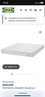 Nieuwe Ikea matras Akrehamn 180/200, Huis en Inrichting, Slaapkamer | Matrassen en Bedbodems, Ophalen, Matras, 180 cm, 200 cm