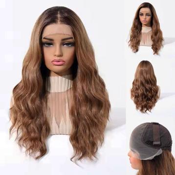 Mono top swiss lace pruik lang haar zonder pony model Resia beschikbaar voor biedingen
