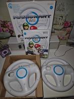 Mario Kart Wii-spel + 2 Nintendo Wii-stuurwielen, Ophalen of Verzenden, Gebruikt