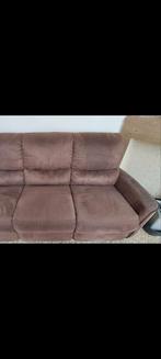 Bank en fauteuil met kliksluiting om in beslag te nemen (lev, Ophalen of Verzenden, Zo goed als nieuw