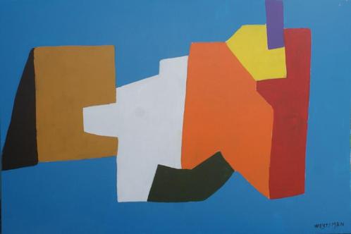 Alain Weytsman (1951): Compositie (O/D, 118 x 76 cm), Antiek en Kunst, Kunst | Schilderijen | Modern, Ophalen of Verzenden