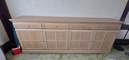 Buffet + vitrinekast in lindehout, Huis en Inrichting, Kasten | Buffetkasten, Zo goed als nieuw, Ophalen of Verzenden