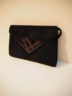 Vintage zwarte crossbody handtas, 1980s, Handtassen en Accessoires, Tassen | Damestassen, Ophalen of Verzenden, Zo goed als nieuw