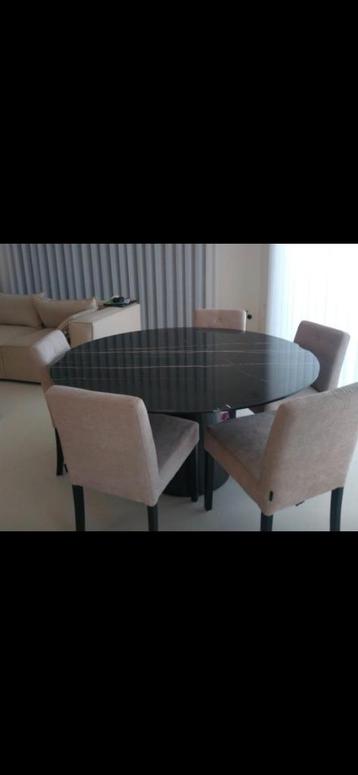 Moderne tafel, Huis en Inrichting, Tafels | Eettafels, Ophalen, Overige materialen, Gebruikt, Rond