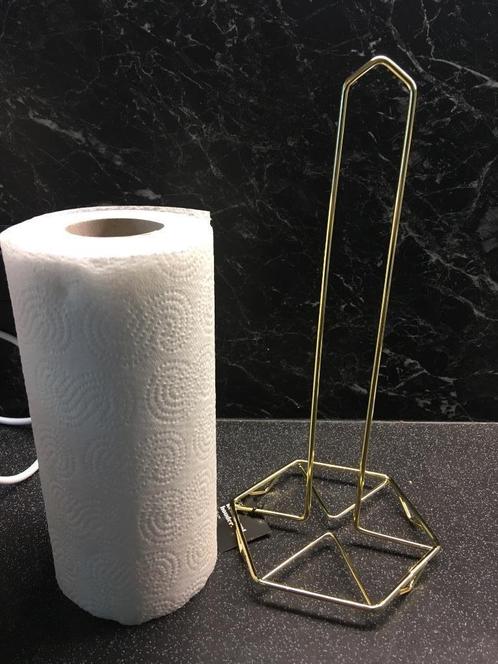 Goudkleurige keukenrol houder - nieuw, Huis en Inrichting, Keuken | Keukenbenodigdheden, Ophalen of Verzenden