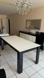 Dressoir+tafel+4 stoelen+vetrine+hoekzetel, Huis en Inrichting, Ophalen of Verzenden, Zo goed als nieuw