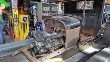 Buick 455 motor met automaat bak hotrod project A Ford