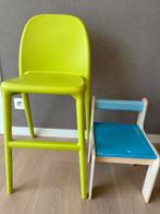Lot Kinderstoelen groen en blauw,, Kinderen en Baby's, Kinderstoelen, Ophalen, Zo goed als nieuw