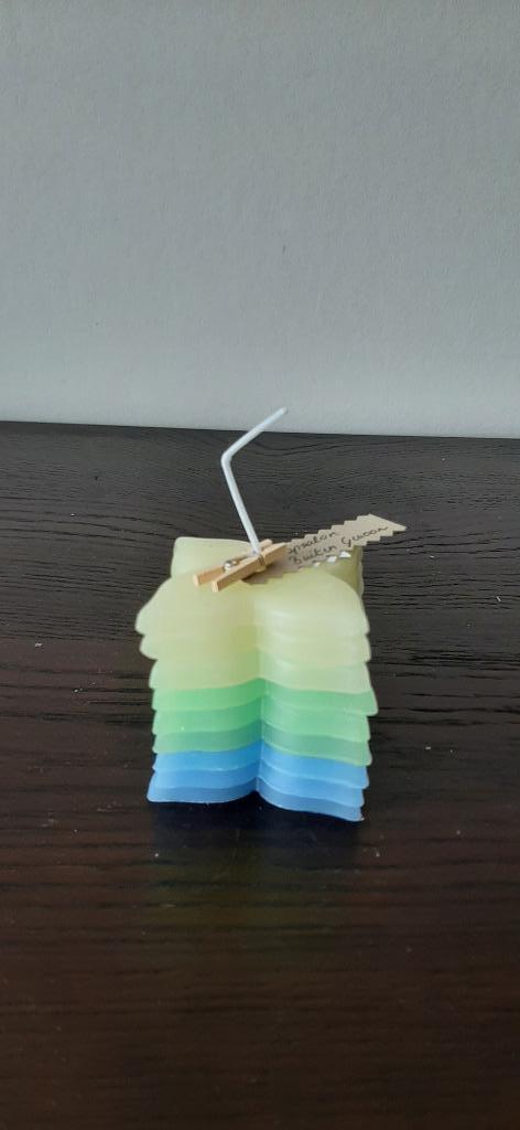 kaars handgemaakt, Huis en Inrichting, Woonaccessoires | Kandelaars en Kaarsen, Nieuw, Kaars, Minder dan 25 cm, Overige materialen