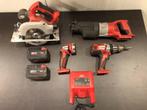 4 stuks Milwaukee  accu machines, Ophalen, Zo goed als nieuw