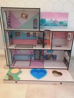 lol surprise huis + meubels + popjes + opbergbol, Ophalen, Gebruikt, Poppenhuis