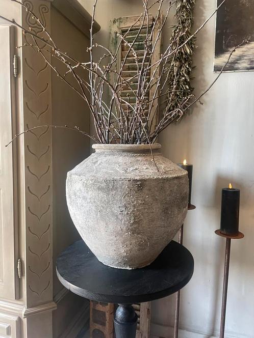Stenen kruik/ stenen pot/ olijfpot, Huis en Inrichting, Woonaccessoires | Vazen, Ophalen