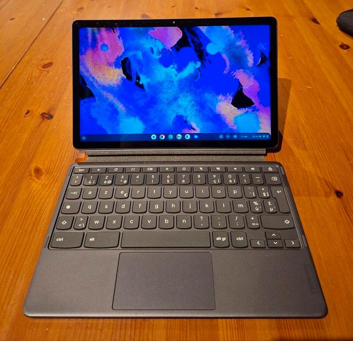 Lenovo Chromebook Duet 3 - 8gb/128gb, Computers en Software, Chromebooks, Zo goed als nieuw, 11 inch, 8 GB, 128 GB, Azerty, Touchscreen