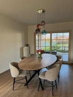 Table ovale + 6 chaises, Maison & Meubles, Tables | Tables à manger, Comme neuf, 100 à 150 cm, Enlèvement, 200 cm ou plus