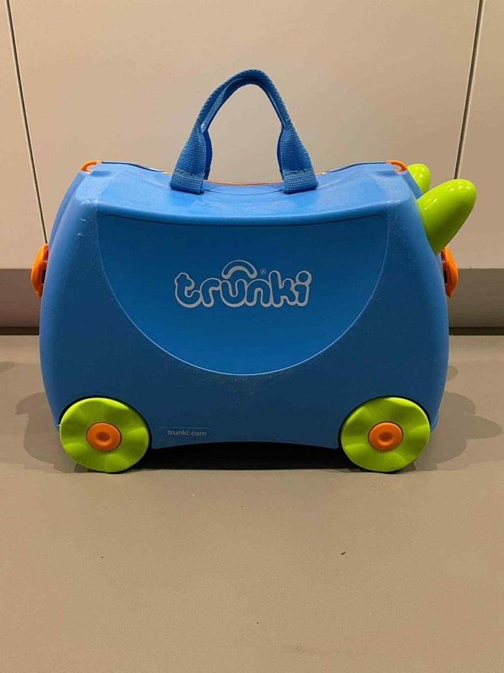 Reiskoffer kinderen, Handtassen en Accessoires, Koffers, Zo goed als nieuw, Hard kunststof, 50 tot 60 cm, 35 tot 45 cm, Slot, Wieltjes