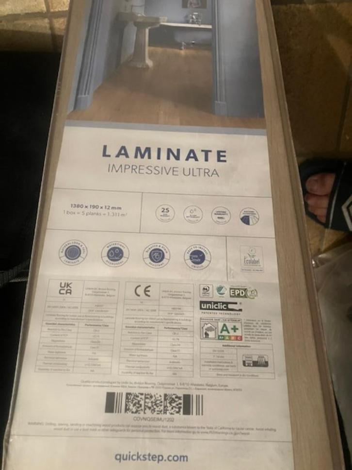 quickstep laminaat, Doe-het-zelf en Bouw, Vloerdelen en Plavuizen, Nieuw, Laminaat, 50 tot 150 cm, 10 tot 30 cm, Ophalen