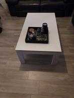 Eettafel met 6 lederen stoelen+salontafel, Huis en Inrichting, 200 cm of meer, 50 tot 100 cm, Zo goed als nieuw, Vijf personen of meer