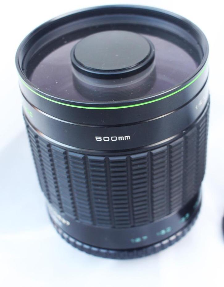 voor alle filmspiegelreflexcamera's van Olympus: Hanimex 500, Audio, Tv en Foto, Fotocamera's Analoog, Gebruikt, Spiegelreflex