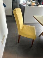 Deux chaises jaunes et trois chaises en bois Tokyo, Huis en Inrichting, Vijf, Zes of meer stoelen, Tokyo, Gebruikt, Hout