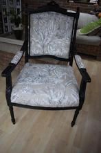 FAUTEUIL CABRIOLET RETAPISSE, Maison & Meubles, Fauteuils, Enlèvement, Utilisé, Tissus, Renaissance