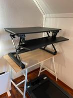 Zit-sta bureau verhoger zwart, Maison & Meubles, Bureaux, Enlèvement, Réglable en hauteur, Comme neuf, Bureau